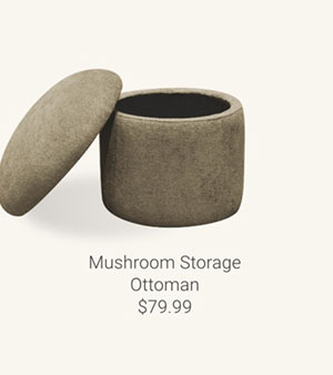 Mushroom Storage Ottoman