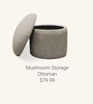 Mushroom Storage Ottoman