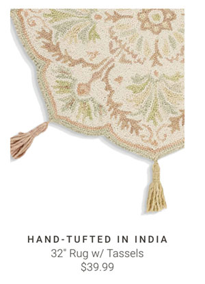 32" Rugs with Tassels