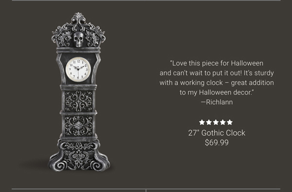 27" Gothic Clock