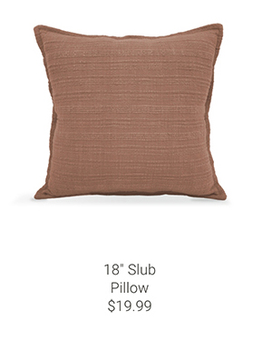 18" Slub Pillow