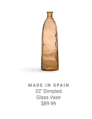 32" Dimpled Glass Vase