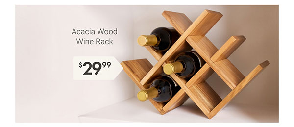 Acacia Wood Wine Rack