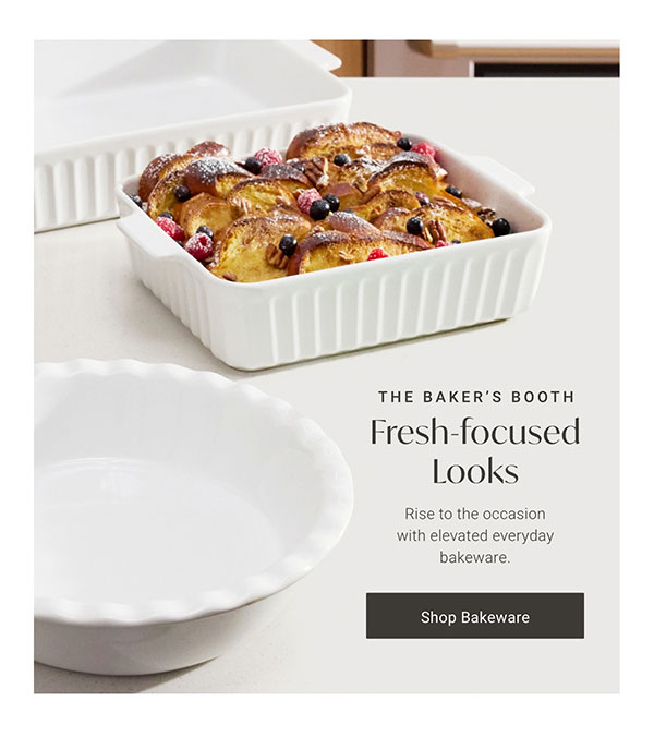 The Baker's Booth: Fresh-focused Looks - Shop Bakeware