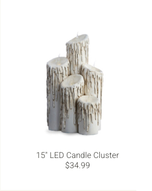 15" LED Candle Cluster