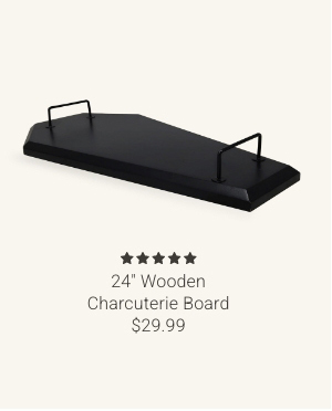24" Wooden Charcuterie Board