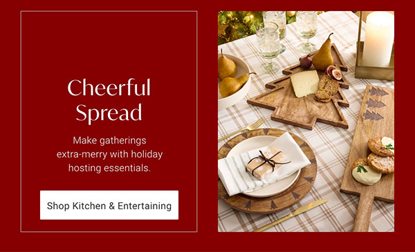 Cheerful Spread: Make gatherings extra-merry with holiday hosting essentials - Shop Kitchen & Entertaining