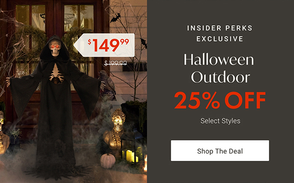 25% Off Select Halloween Outdoor