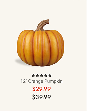 12" Orange Pumpkin