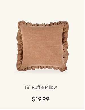 18" Ruffle Pillow