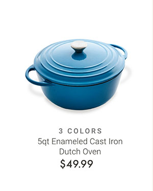 5qt Enameled Cast Iron Dutch Oven