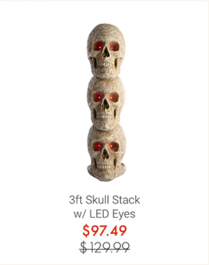 3ft Skull Stack w/ LED Eyes