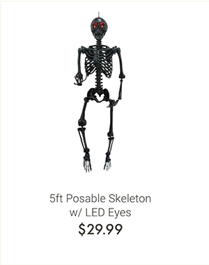 5ft Posable Skeleton w/ LED Eyes