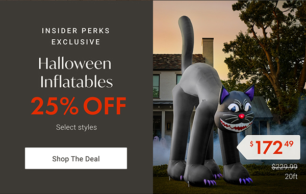 25% Off Halloween Inflatables | Shop Now >