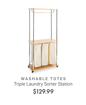 Triple Laundry Sorter Station