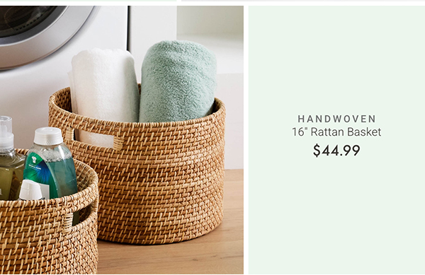 16" Rattan Basket