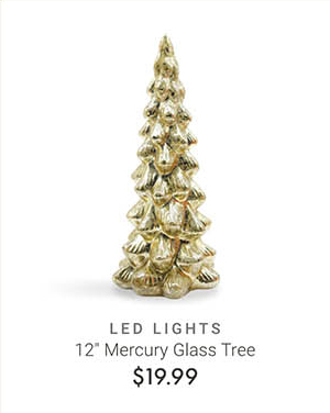12" Mercury Glass Tree