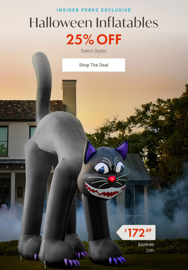 Insider Perks Exclusive Halloween Inflatables 25% Off - Shop The Deal