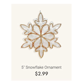 5" Snowflake Ornaments