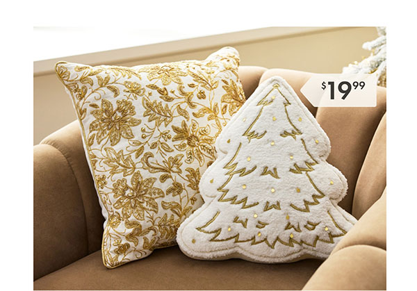Beaded Christmas Pillows