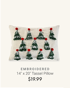 14" x 20" Tassel Pillow