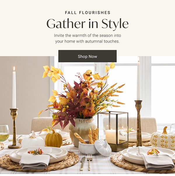 Gather in Style | Shop Now >