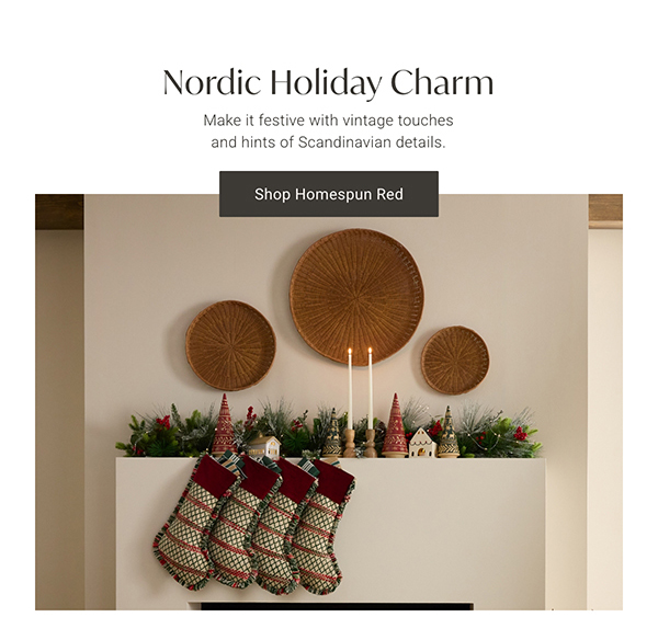 Nordic Holiday Charm | Shop Homespun Red >