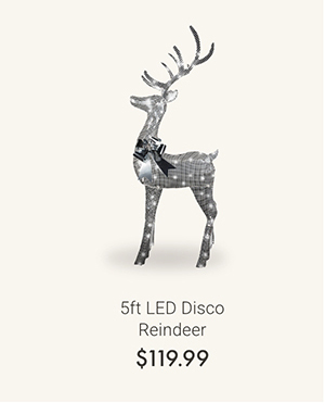 5ft LED Disco Reindeer