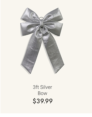 3ft Silver Bow