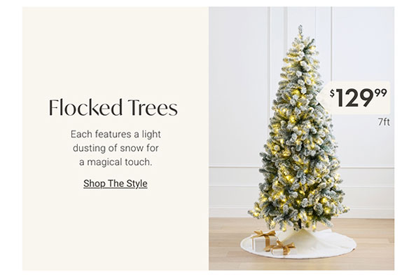 Flocked Trees - Shop The Style