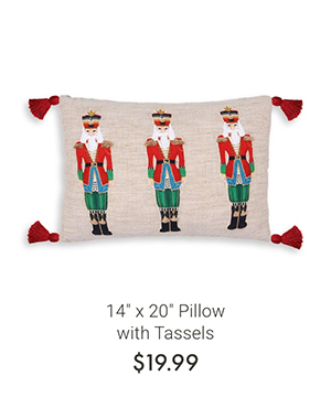 14" x 20" Pillow with Tassels