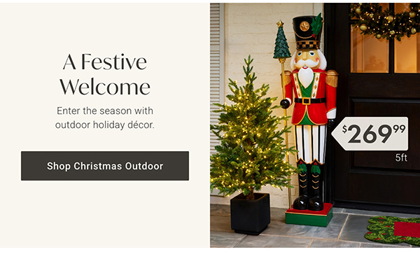 A Festive Welcome | Shop Christmas Outdoor >