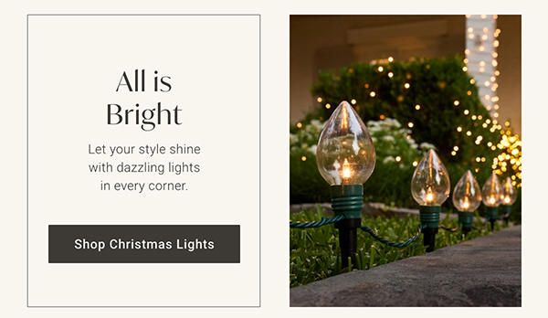 All is Bright | Shop Christmas Lights >