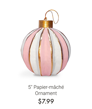 5" Papier-mache Ornament