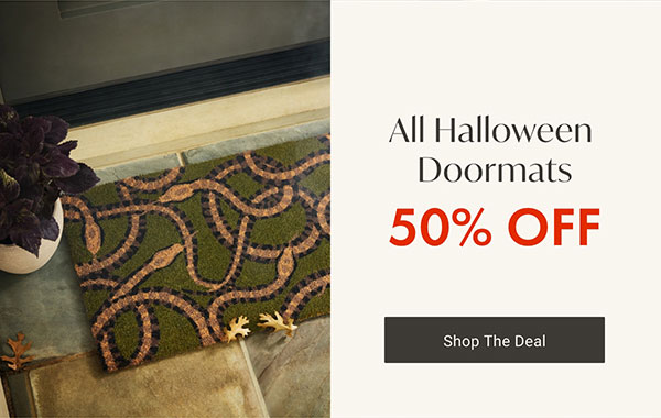 All Halloween Doormats 50% Off | Shop Now >