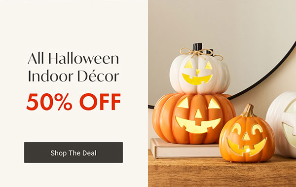 All Halloween Indoor Décor 50% Off | Shop Now >