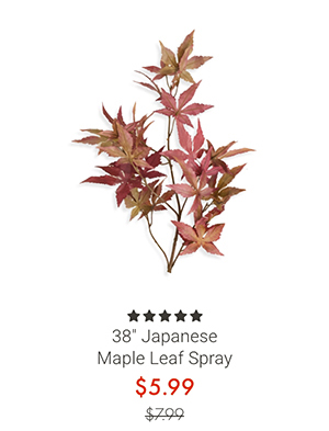 38" Japanese Maple Leaf Spray
