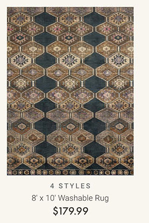 8' x 10' Washable Rug