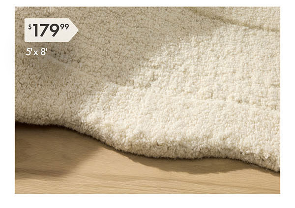 5' x 8' Scalloped Rug