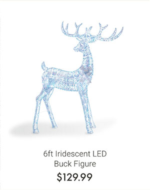 6ft Iridescent LED Buck Figure