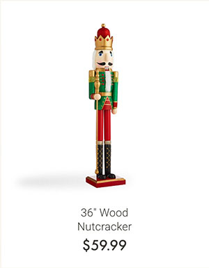 36" Wood Nutcracker