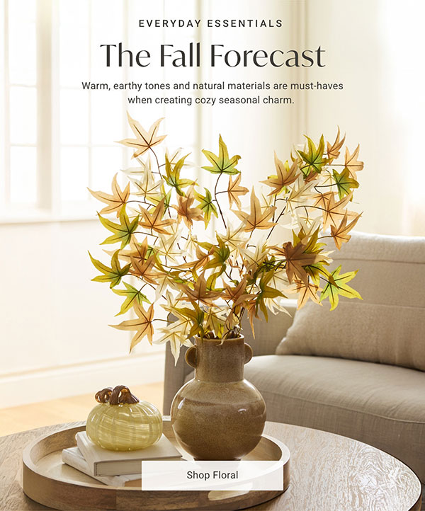 The Fall Forecast: Warm, earthy tones and natural materials are must-haves when creating cozy seasonal charm. - Shop Floral