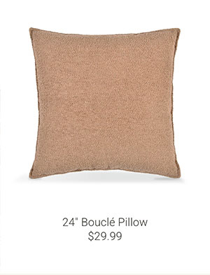 24" Boucle Pillow
