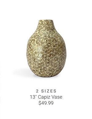 13" Capiz Vase