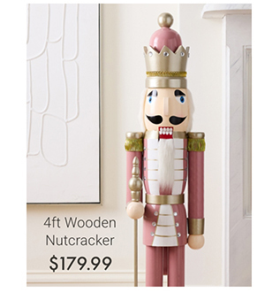 4ft Wooden Nutcracker