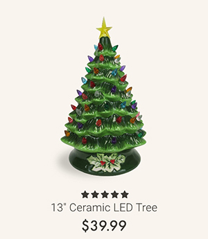 13" Ceramic LED Tree