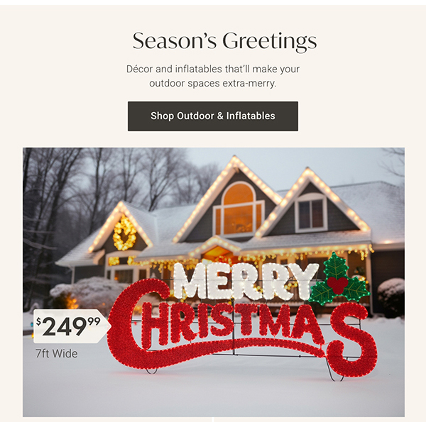 Season's Greetings | Shop Outdoor & Inflatables >