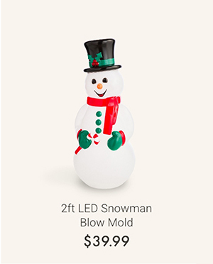 2ft LED Snowman Blow Mold