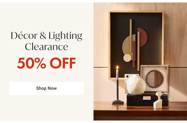 Decor & Lighting Clearance Category - Shop Now