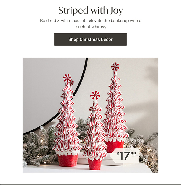 Striped with Joy | Shop Christmas Décor >